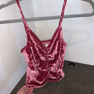 Urban outfitters velvet tank